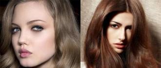 What does the hair color of brown-haired women look like, the most fashionable shades of the season