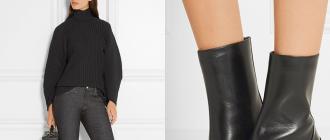 How and with what to wear ankle boots White dress and black ankle boots